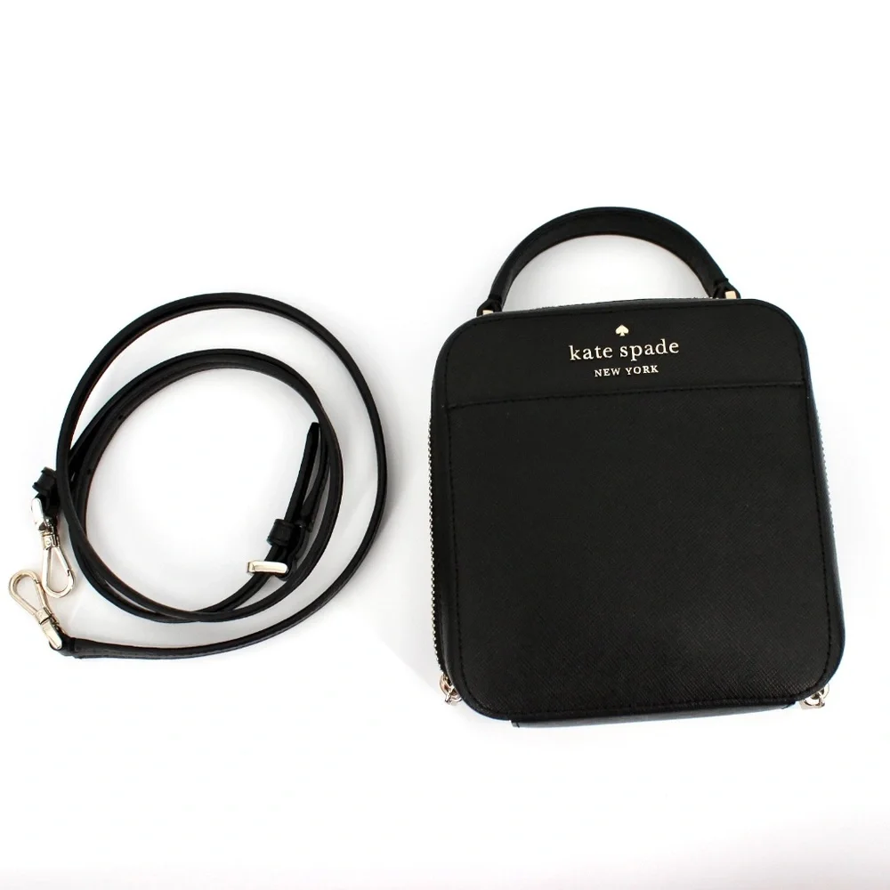 Kate spade daisy vanity crossbody square bag black - Picture 2 of 5